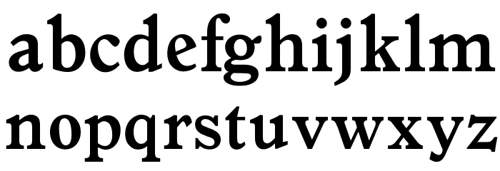 OPTIItalianOldstyle-Bold Font LOWERCASE