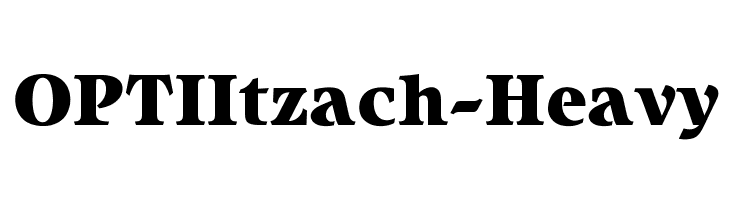OPTIItzach-Heavy Font