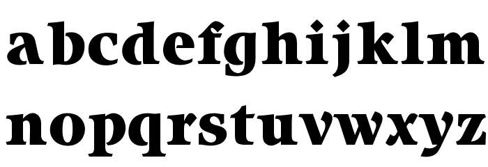 OPTIItzach-Heavy フォント 小文字