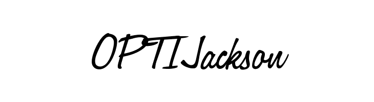OPTIJackson Font
