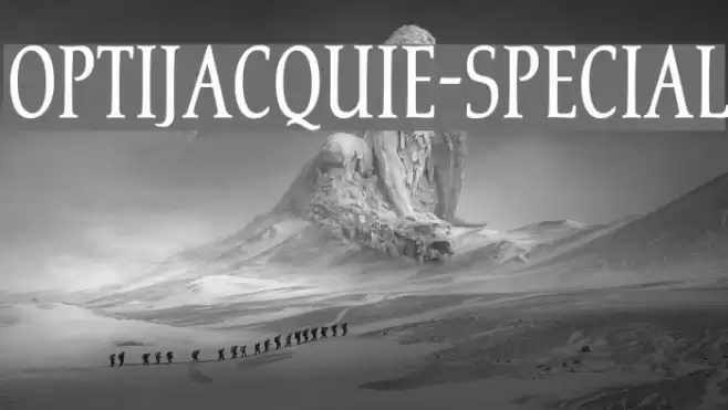 OPTIJacquie-Special Font examples