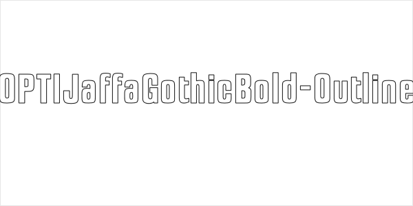 OPTIJaffaGothicBold-Outline Logo