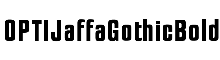 OPTIJaffaGothicBold Font