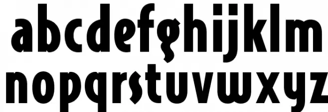 OPTIJake-AntiqueBlack Font LOWERCASE