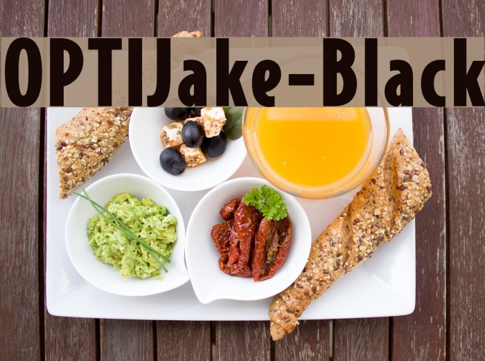 OPTIJake-Black Font examples