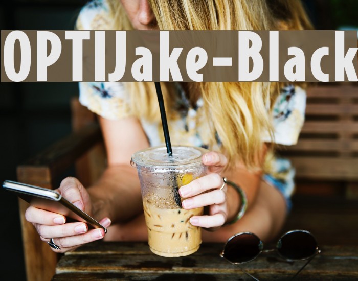 OPTIJake-Black Font examples