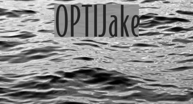 OPTIJake Font examples