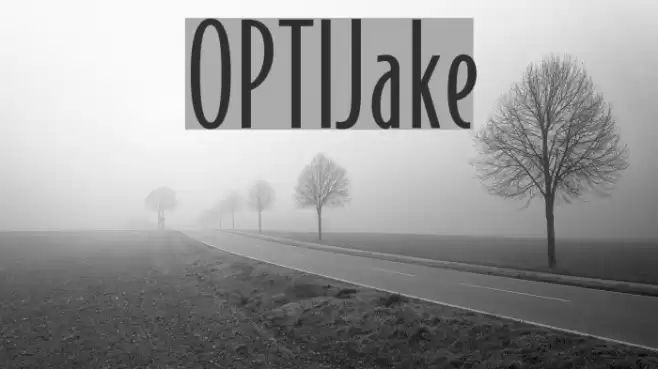 OPTIJake Font examples