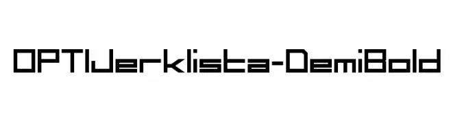 OPTIJerklista-DemiBold  font caratteri gratis