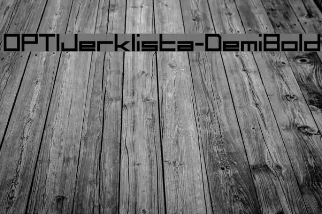 OPTIJerklista-DemiBold Font examples