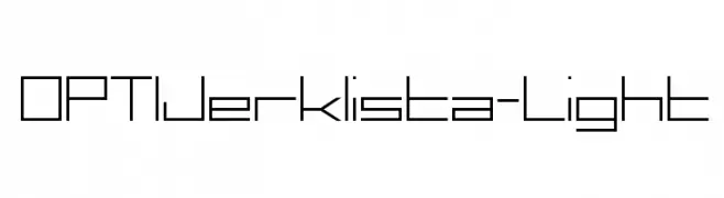 OPTIJerklista-Light  Descarca Fonturi Gratis