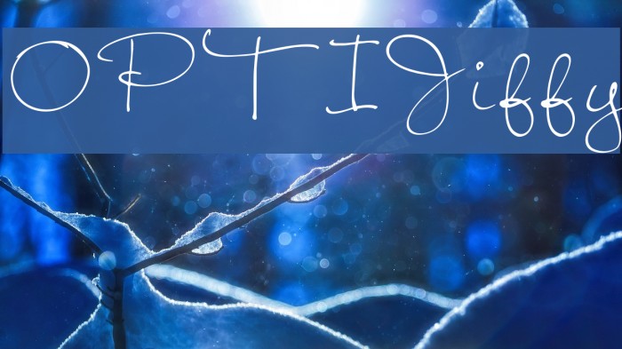 OPTIJiffy Font examples