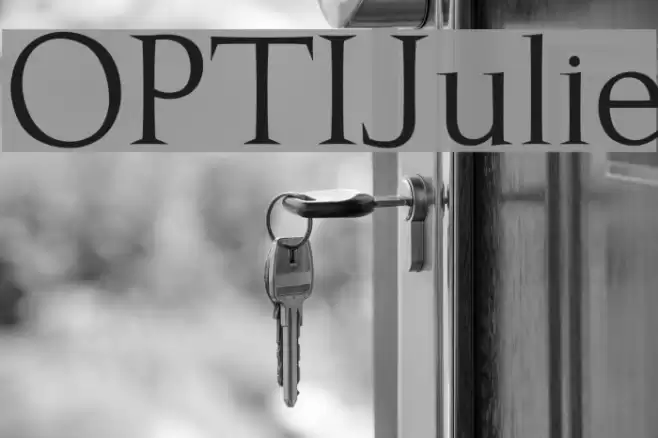 OPTIJulie Font examples