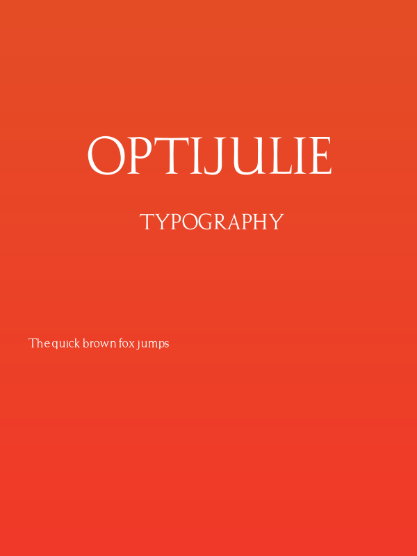 OPTIJulie Poster