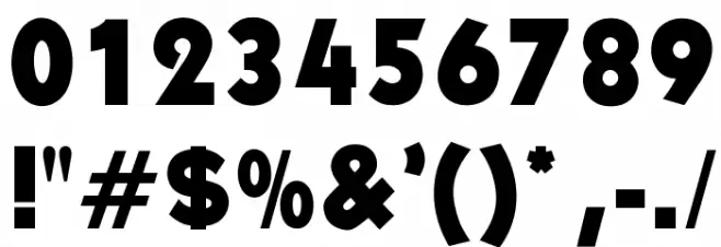 OPTIKabel-Heavy Font OTHER CHARS