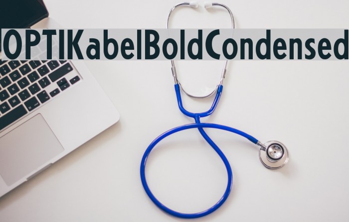 OPTIKabelBoldCondensed Font examples