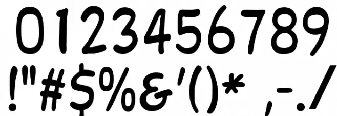 OPTIKartoon-Bold Font OTHER CHARS