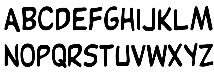 OPTIKartoon-Bold Font LOWERCASE