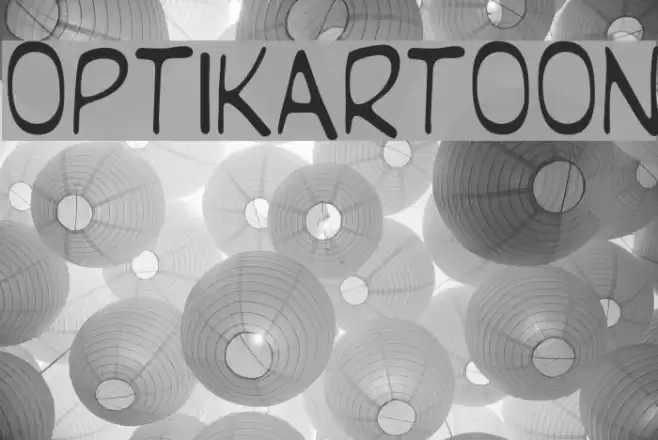 OPTIKartoon Font examples