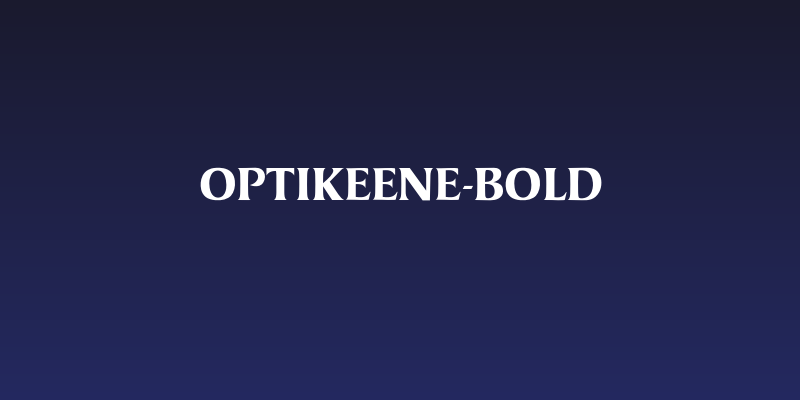 OPTIKeene-Bold Social Header