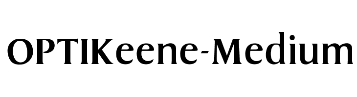 OPTIKeene-Medium  Frei Schriftart Herunterladen