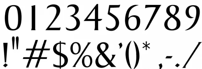 OPTIKeene Font OTHER CHARS