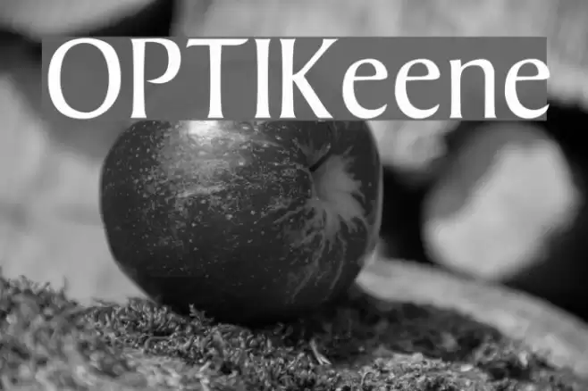 OPTIKeene Font examples