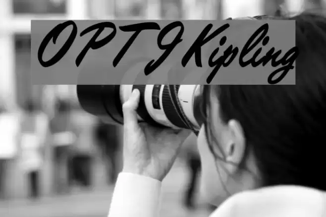 OPTIKipling Font examples