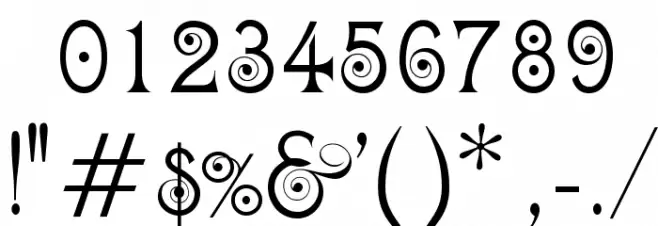 OPTIKismet Font OTHER CHARS