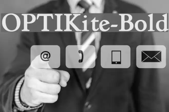 OPTIKite-Bold Font examples