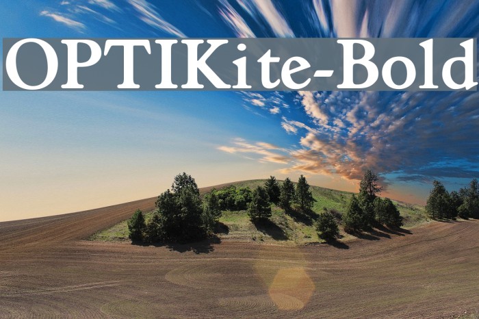 OPTIKite-Bold Font examples