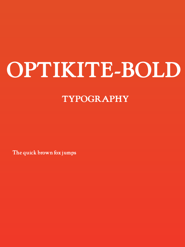 OPTIKite-Bold Poster