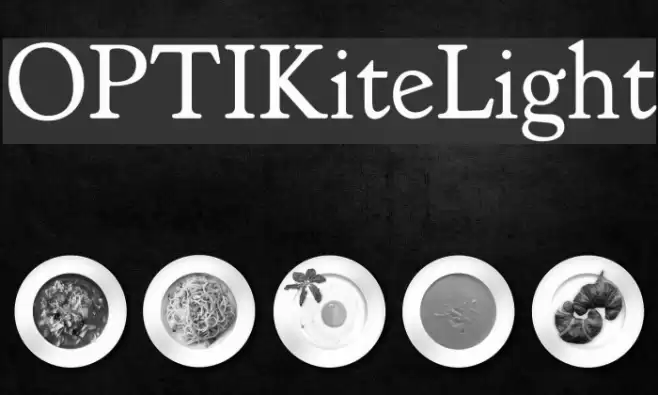 OPTIKiteLight フォント examples
