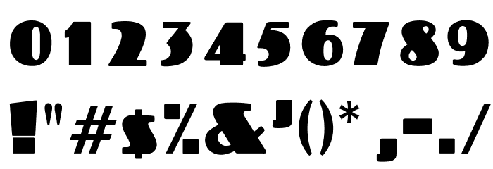 OPTIKoloss Font OTHER CHARS