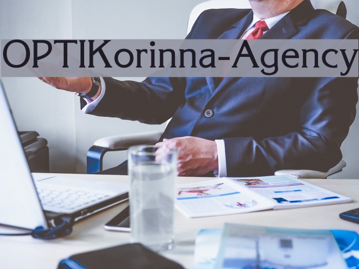 OPTIKorinna-Agency Font examples