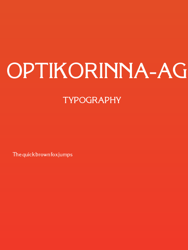OPTIKorinna-Agency Poster