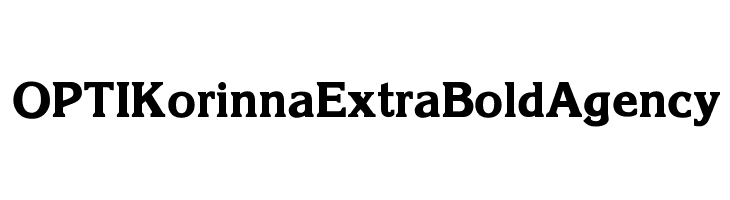 OPTIKorinnaExtraBoldAgency Font