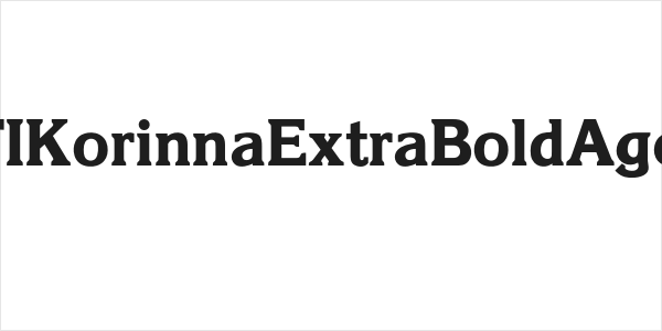 OPTIKorinnaExtraBoldAgency Logo