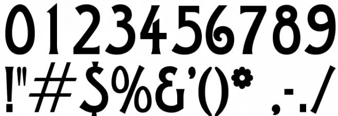 OPTILago-Caps Font Alte caractere