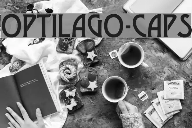 OPTILago-Caps Font examples