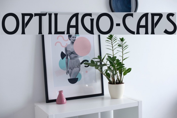 OPTILago-Caps Font examples