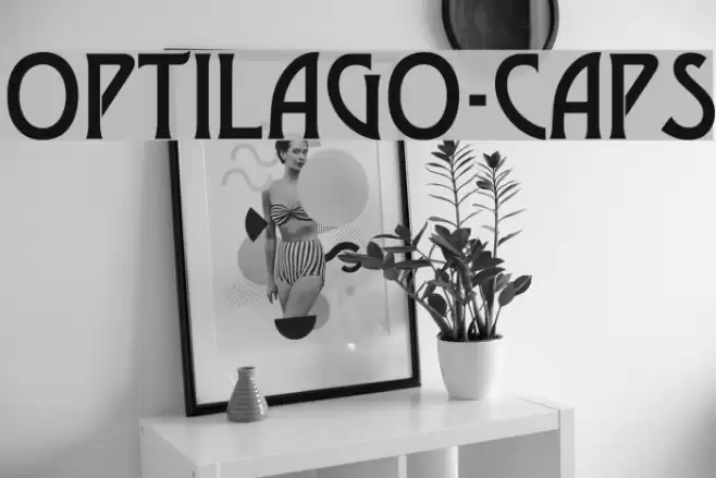 OPTILago-Caps Font examples