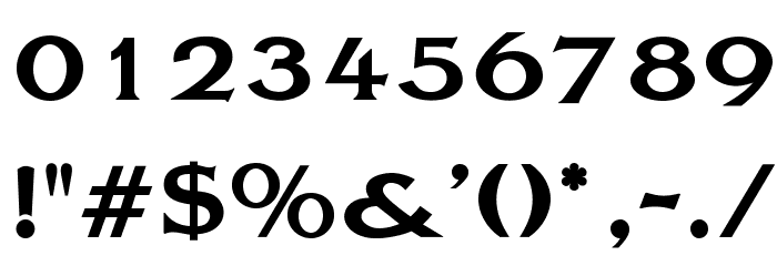 OPTILagoon-Bold Font OTHER CHARS