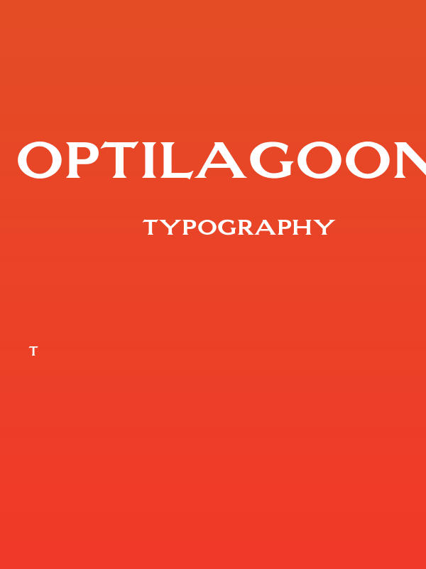 OPTILagoon-Bold Poster