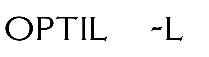 OPTILagoon-Light Font