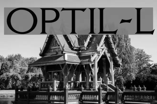 OPTILagoon-Light Font examples