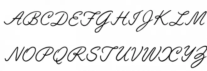 OPTILariatScript Шрифта ВЕРХНИЙ