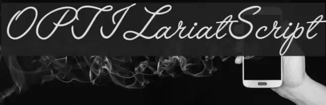 OPTILariatScript Schriftart examples