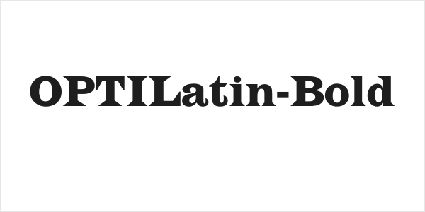 OPTILatin-Bold Logo