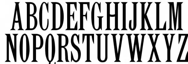 OPTILatin-Elongated Schriftart Groß